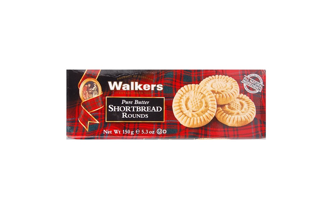 Walker's Short Bread Rounds,Butter    Box  150 grams
